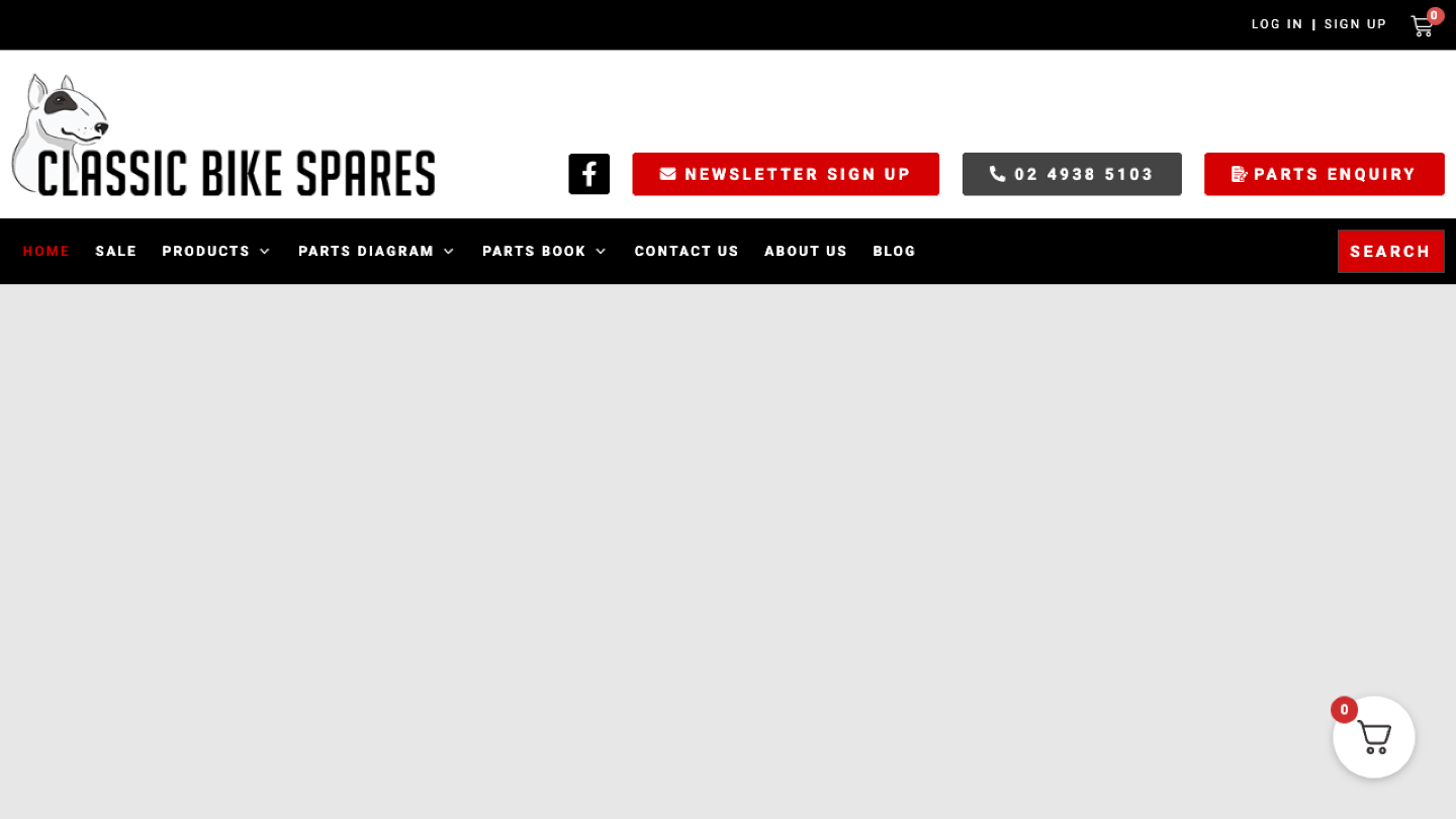 Classic Bike Spares: Jezweb website