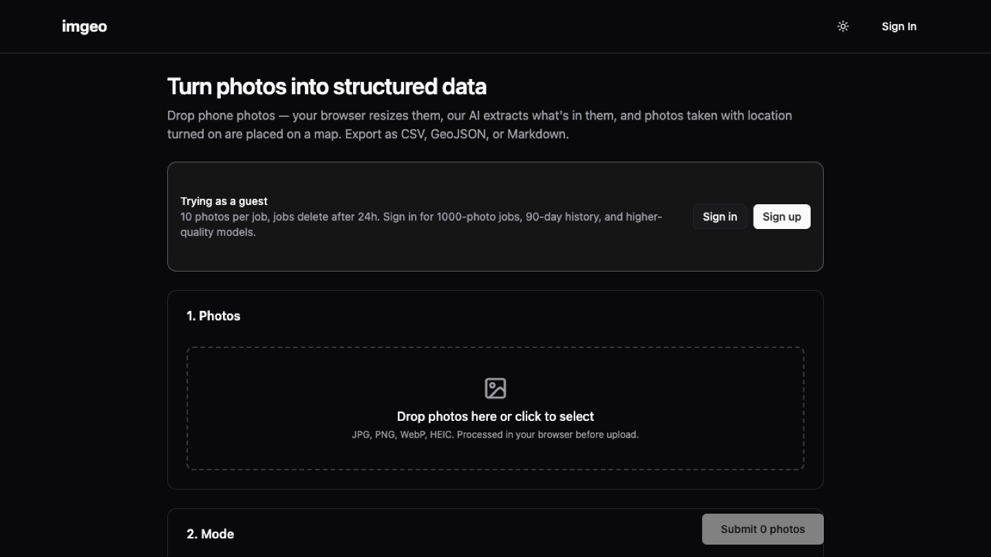 ImGeo → FieldProof: Jezweb website