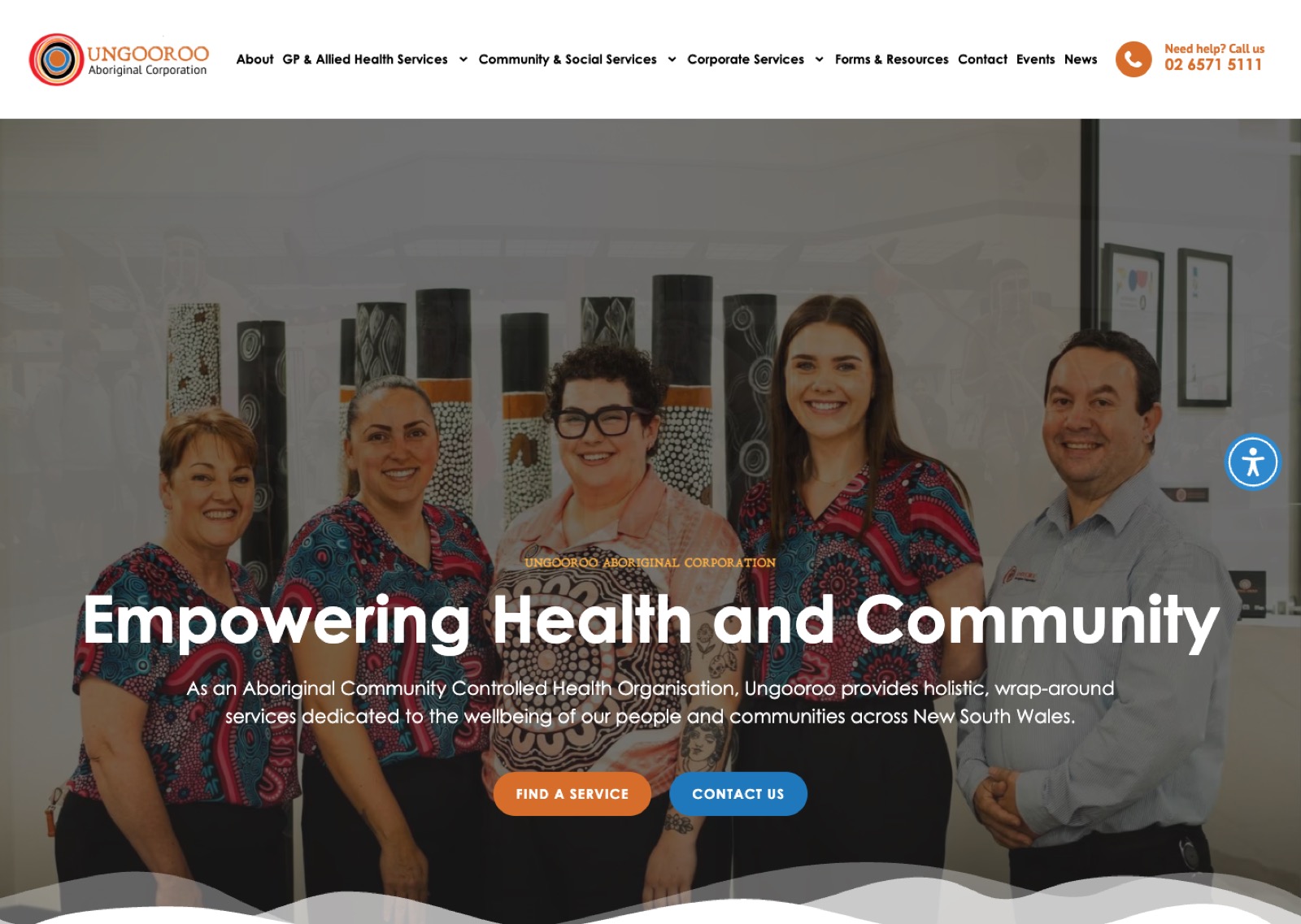 Ungooroo Aboriginal Corporation: Jezweb website